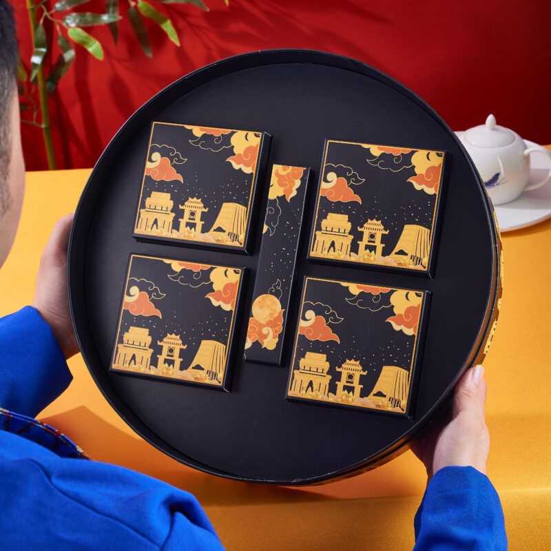 Hộp Bánh Trung Thu Tròn